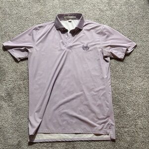 Lavender Polo Shirt with Embroidered Logo